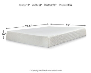 10 Inch Chime Memory Foam Twin Mattress