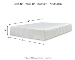 Chime 12 Inch Memory Foam Mattress - Twin