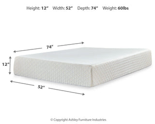 Chime 12 Inch Memory Foam Queen Mattress