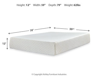 Chime 12 Inch Memory Foam Queen Mattress