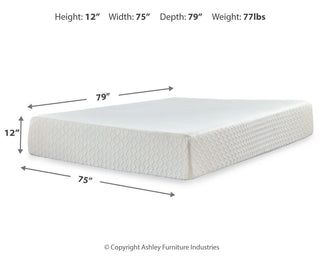 Chime 12 Inch Memory Foam Queen Mattress