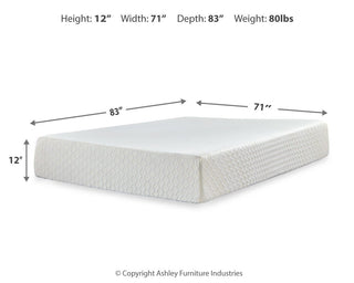 Chime 12 Inch Memory Foam Queen Mattress