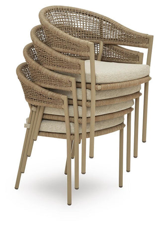 Orchard Beach Arm Chair With Cushion (4/CN) Nuvella®