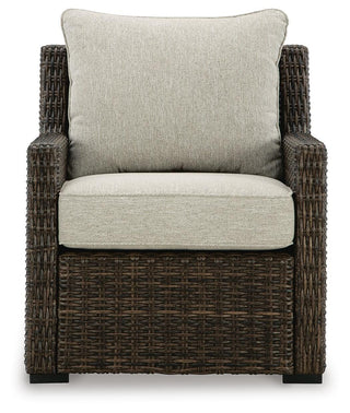 Brook Ranch Outdoor Sofa Sectional, Bench, Lounge Chair and Table