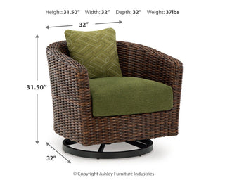 Horizon Hall Outdoor Sofa, 2 Lounge Chairs, Ottoman and Coffee Table