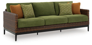 Horizon Hall Outdoor Sofa, 2 Lounge Chairs, Ottoman and Coffee Table