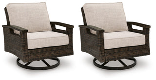 Monterey Point Swivel Lounge Chair (2/CN) Nuvella®