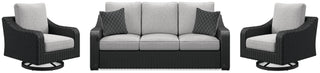Beachcroft Outdoor Sofa and 2 Lounge Chairs