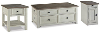 Bolanburg Coffee Table with End Table and Chairside End Table