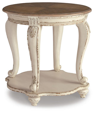 Realyn Coffee Table, 2 Ends and Console