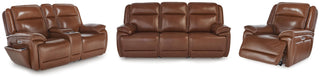 Healy Pier Power Reclining Sofa, Loveseat and Recliner