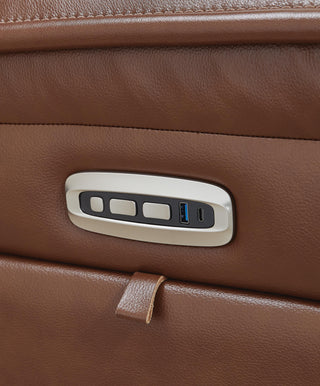 Healy Pier PWR REC Sofa with ADJ Headrest Leather