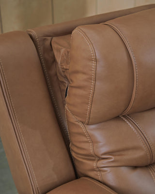 Knightington PWR REC Sofa w/Audio Seating Leather