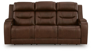 Knightington PWR REC Sofa w/Audio Seating Leather