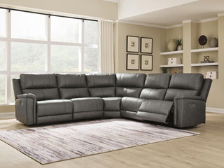 Bleckley 5-Piece Power Reclining Sectional Leather