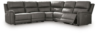 Bleckley 5-Piece Power Reclining Sectional Leather