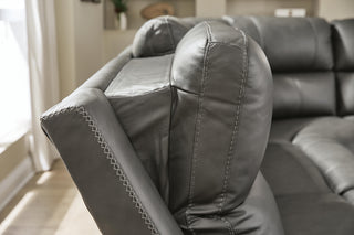 Bleckley 5-Piece Power Reclining Sectional Leather