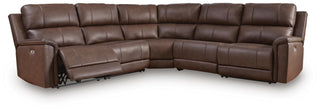 Bleckley 5-Piece Power Reclining Sectional Leather