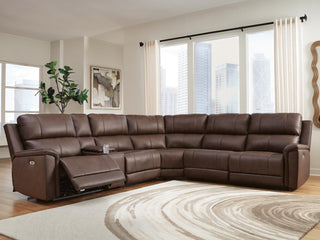Bleckley 6-Piece Power Reclining Sectional Leather