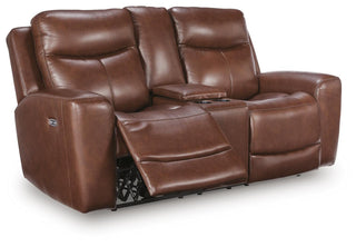 Bexhurst PWR REC Loveseat/CON/ADJ HDRST Leather