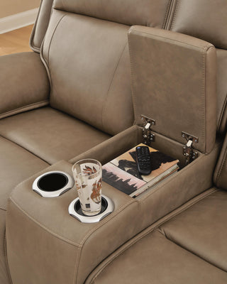 Glencroft PWR REC Loveseat/CON/ADJ HDRST Leather