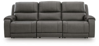 5Z - Pittson 3-Piece Power Sectional Reclining Sofa Leather