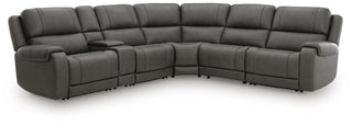 5Z - Pittson 6-Piece Power Reclining Sectional Leather