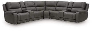 5Z - Pittson 7-Piece Power Reclining Sectional Leather