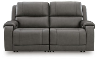 5Z - Pittson 2-Piece Power Reclining Sectional Loveseat Leather