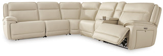 Double Deal 6-Piece Power Reclining Sectional Leather