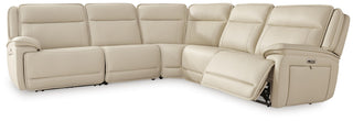 Double Deal 5-Piece Power Reclining Sectional Leather