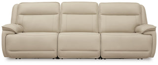 Double Deal 3-Piece Power Reclining Sofa Sectional Leather