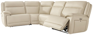 Double Deal 4-Piece Reclining Sectional Leather