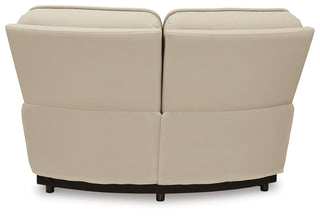 Double Deal 5-Piece Reclining Sectional with Console Leather