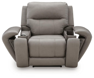 Real Moments Power Recliner w/Audio Seating Leather