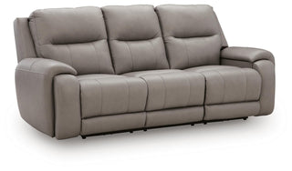 Real Moments PWR REC Sofa w/Audio Seating Leather