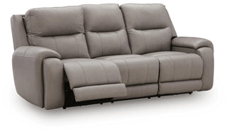 Real Moments PWR REC Sofa w/Audio Seating Leather