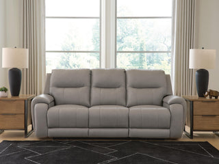 Real Moments PWR REC Sofa w/Audio Seating Leather