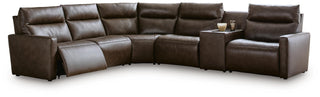 ModZ 6-Piece Power Reclining Sectional with Audio Console
