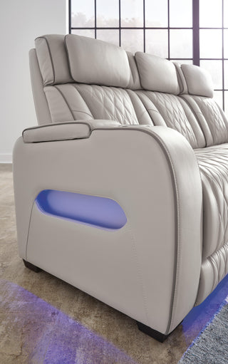Boyington PWR REC Sofa with ADJ Headrest Leather