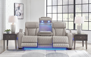Boyington PWR REC Sofa with ADJ Headrest Leather