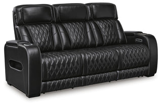 Boyington PWR REC Sofa with ADJ Headrest Leather