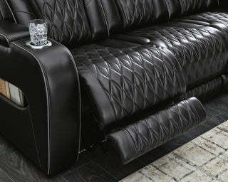Boyington PWR REC Sofa with ADJ Headrest Leather