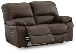 Leesworth Reclining Power Loveseat Leather