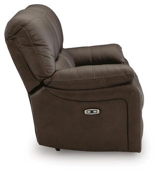 Leesworth Reclining Power Loveseat Leather
