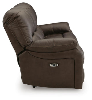 Leesworth Reclining Power Sofa Leather