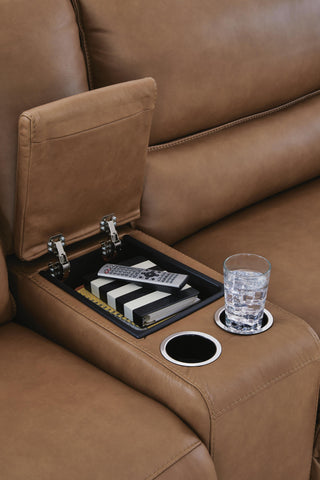 DeepWakes 3-Piece Power Reclining Sectional Leather
