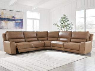 DeepWakes 5-Piece Power Reclining Sectional Leather