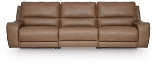 DeepWakes 3-Piece Power Reclining Sectional Leather