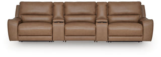 DeepWakes 5-Piece Power Reclining Sectional Leather